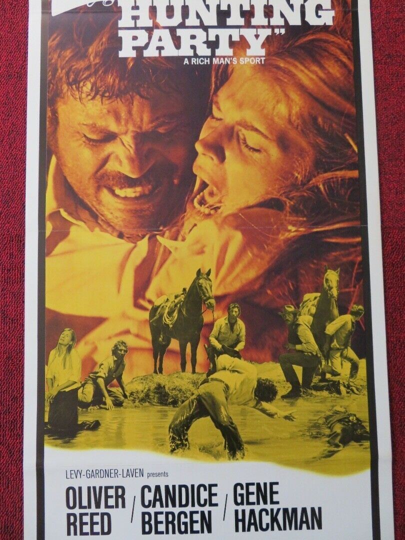 THE HUNTING PARTY US INSERT (14"x 36") POSTER OILVER REED CANDICE BERGEN 1971 Movie posters
