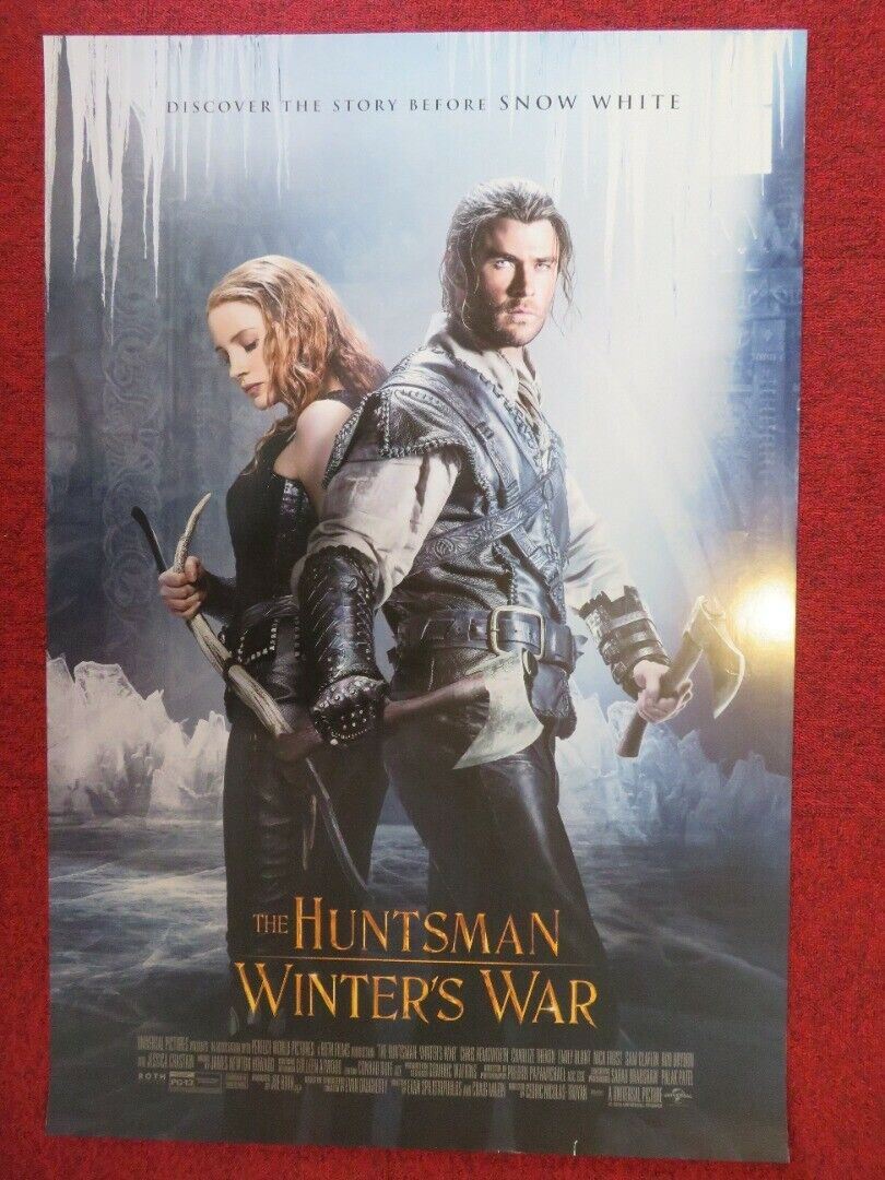 THE HUNTSMAN WINTER'S WAR US ONE SHEET ROLLED POSTER CHRIS HEMSWORTH 2016 Movie posters