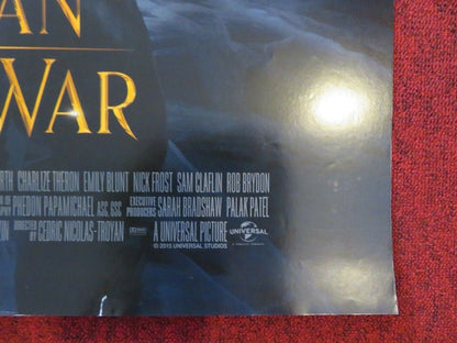 THE HUNTSMAN WINTER'S WAR US ONE SHEET ROLLED POSTER CHRIS HEMSWORTH 2016 Movie posters