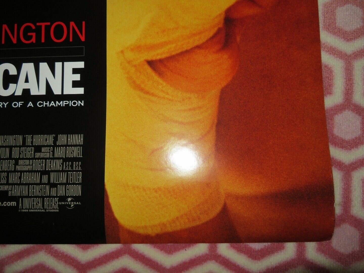 THE HURRICANE US ONE SHEET ROLLED POSTER DENZEL WASHINGTON 1999 Movie posters