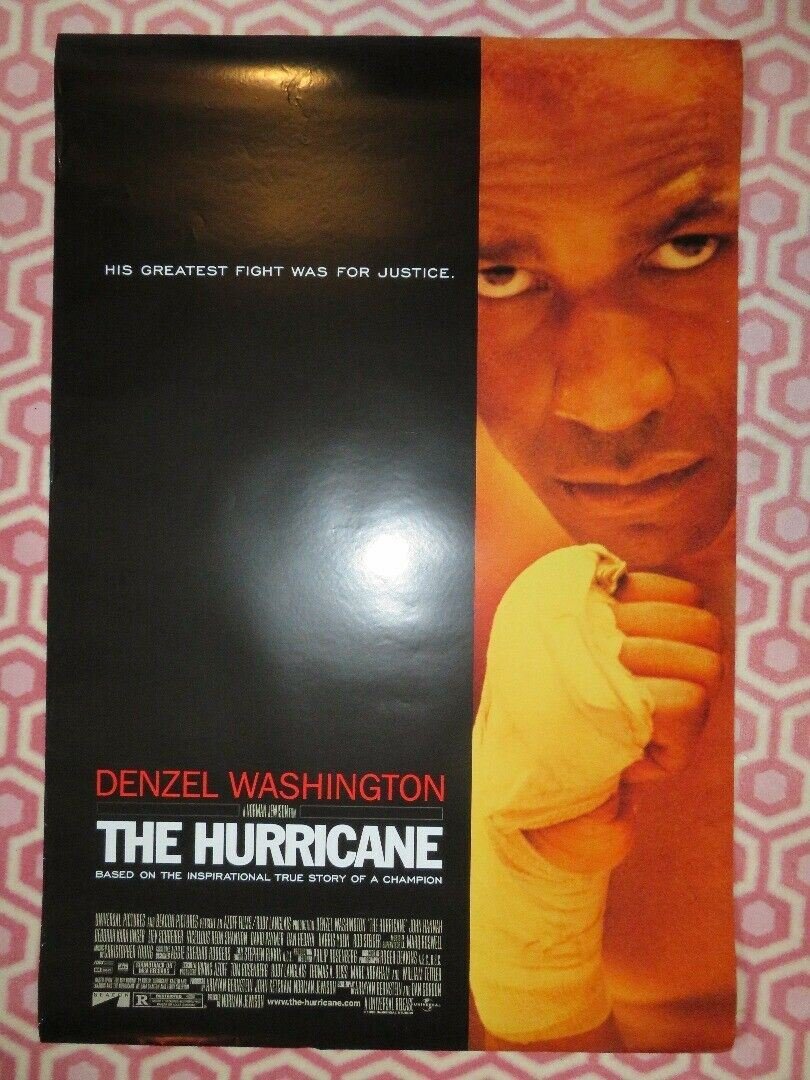 THE HURRICANE US ONE SHEET ROLLED POSTER DENZEL WASHINGTON 1999 Movie posters