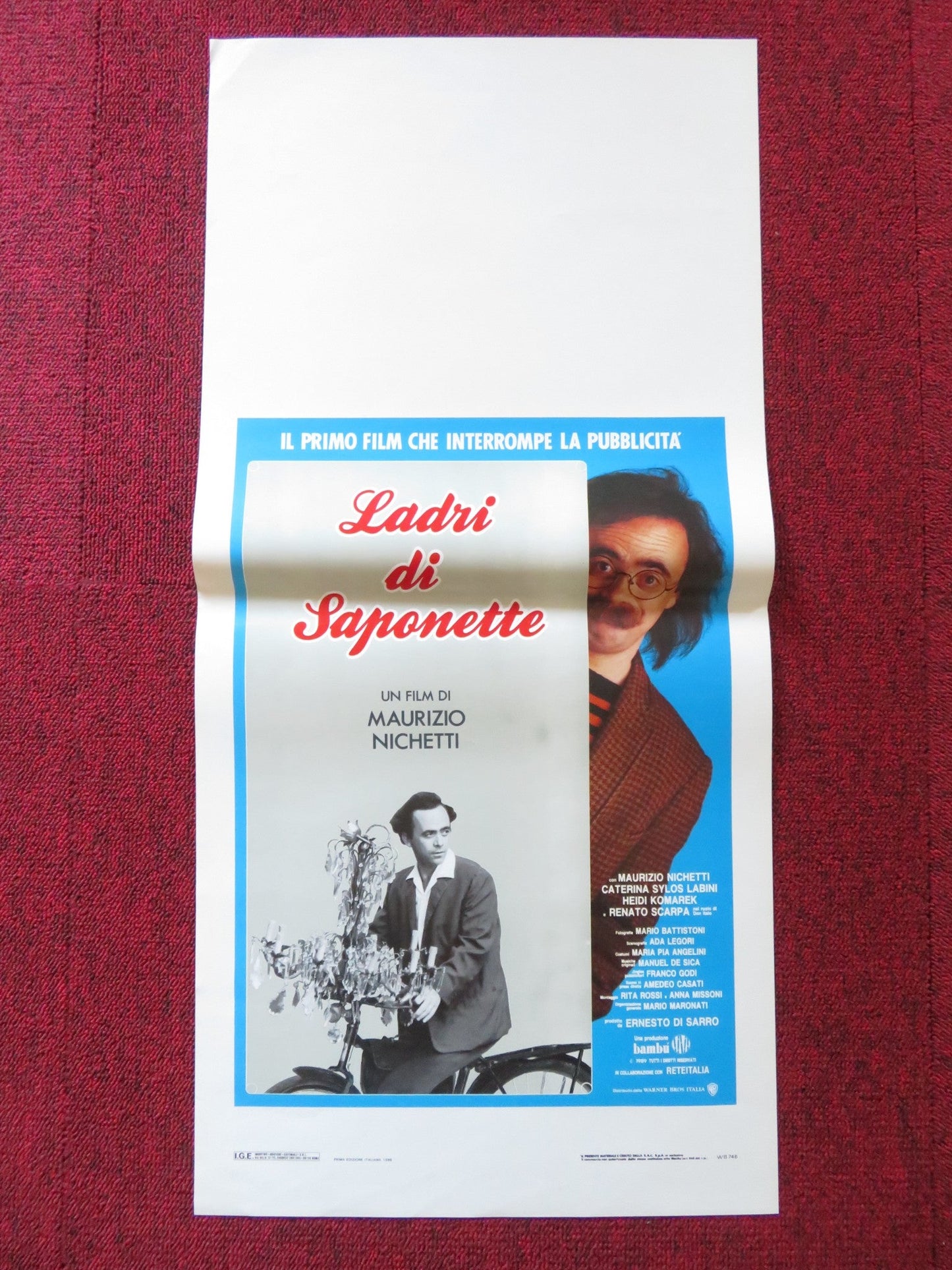 THE ICICLE THIEF ITALIAN LOCANDINA POSTER MAURIZIO NICHETTI C. SYLOS LABIN 1989 Rendezvous Cinema Movie posters