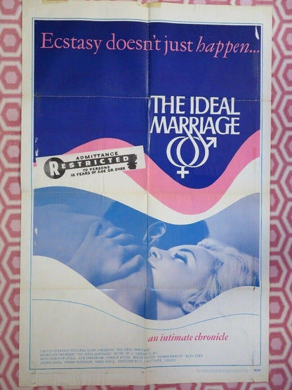 THE IDEAL MARRIAGE US ONE SHEET POSTER DR.TH.H.VAN DE VELDE 1970 Movie posters