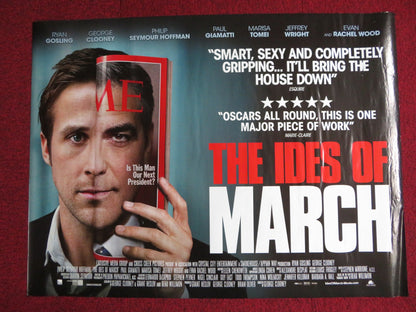 THE IDES OF MARCH UK QUAD (30"x 40") ROLLED POSTER RYAN GOSLING G. CLOONEY 2011 Rendezvous Cinema Movie posters