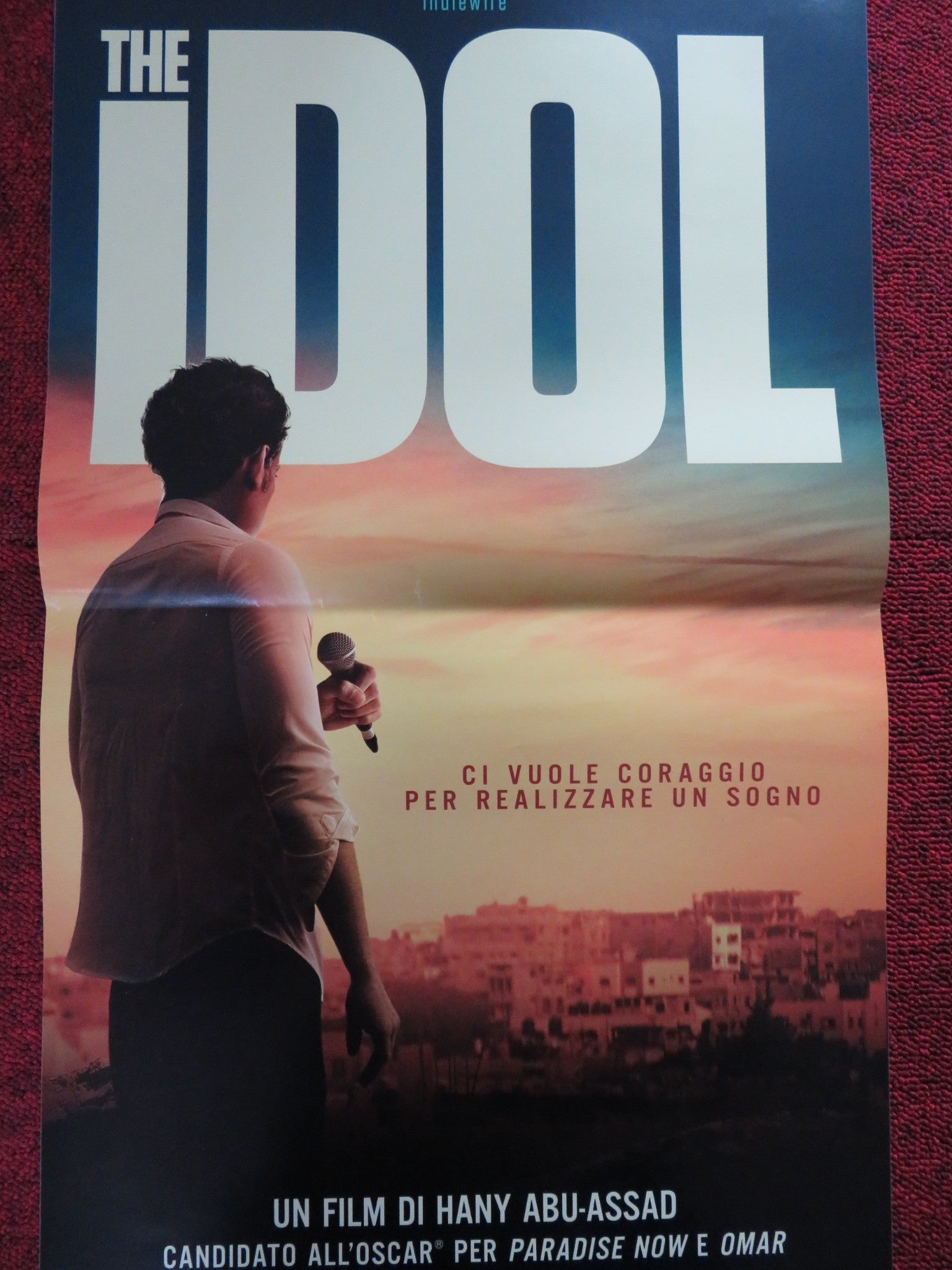 THE IDOL ITALIAN LOCANDINA POSTER TAWFEEK BARHOM QAIS ATTAALLAH 2015 Rendezvous Cinema Movie posters