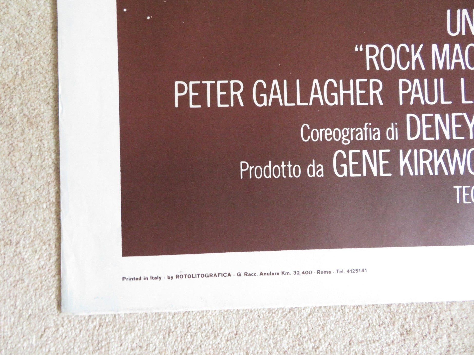THE IDOLMAKER ITALIAN 2 FOGLIO POSTER RAY SHARKEY TOVAH FELDSHUH 1980 Rendezvous Cinema Movie posters