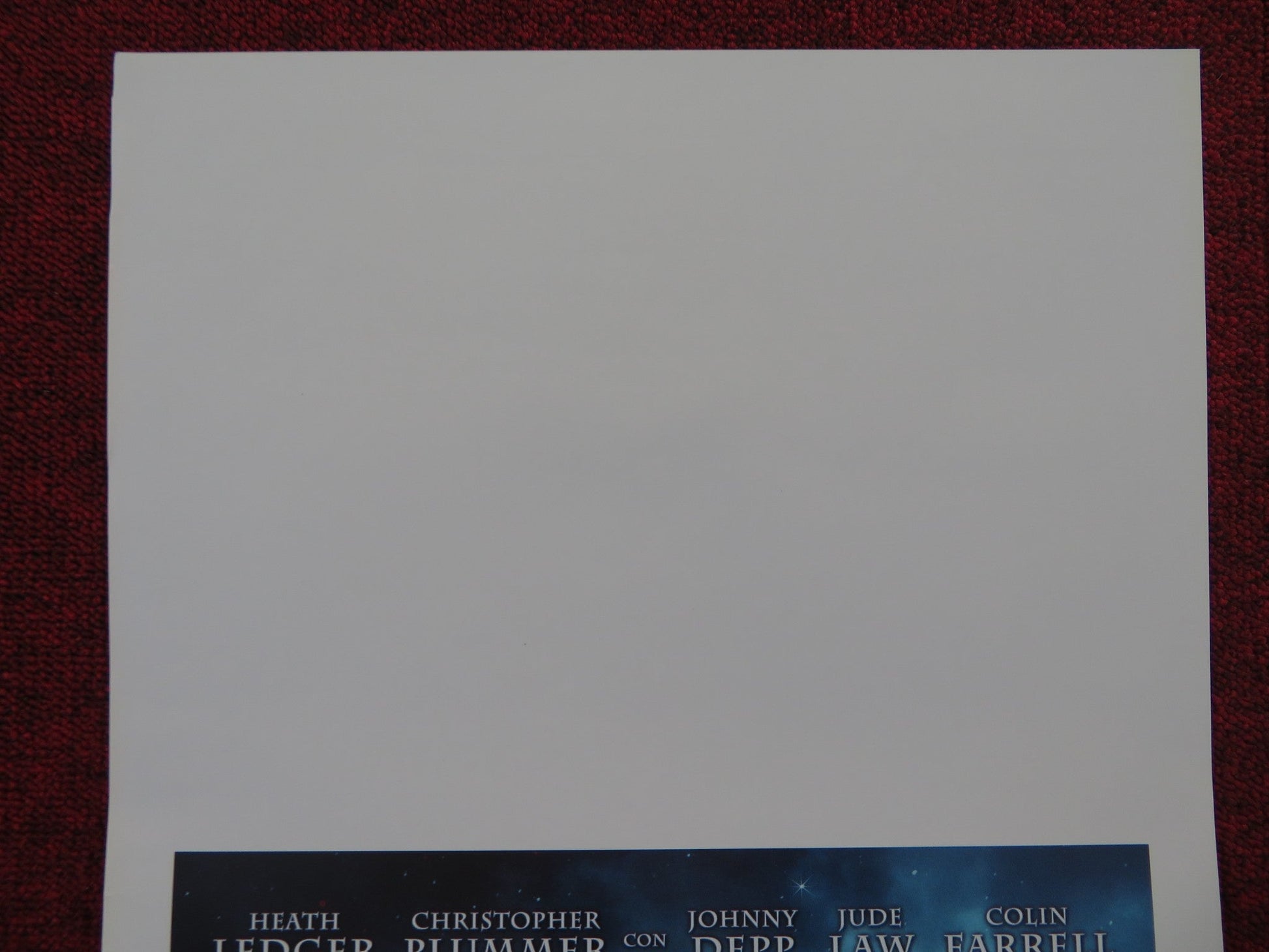 THE IMAGINARIUM OF DOCTOR PARNASSUS ITALIAN LOCANDINA POSTER HEATH LEDGER 2009 Rendezvous Cinema Movie posters