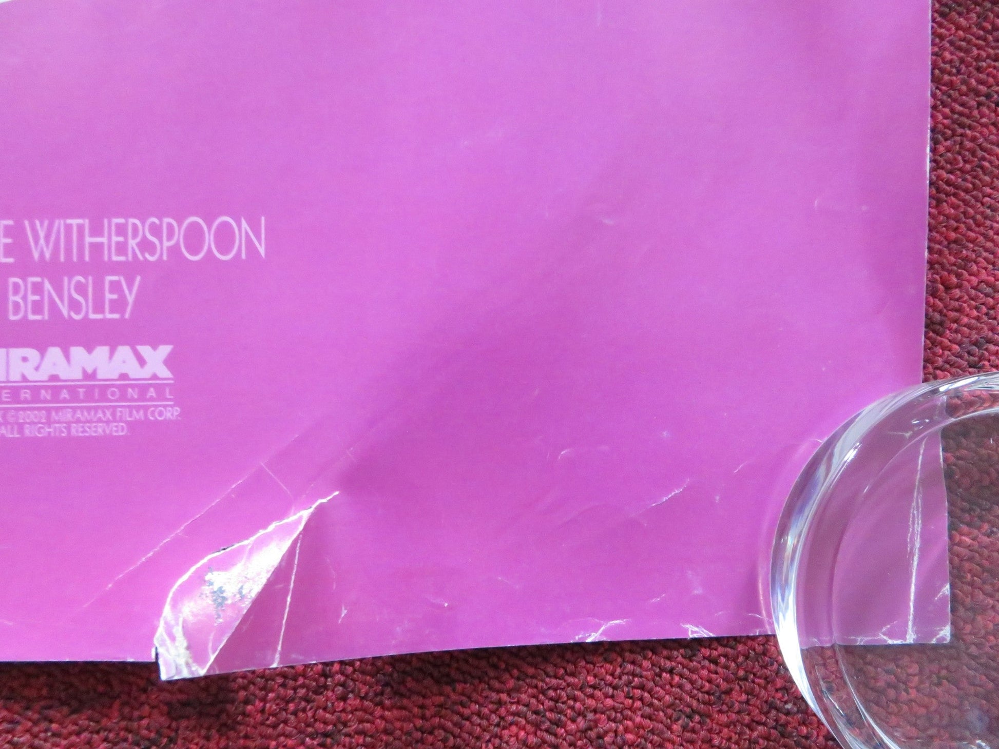 THE IMPORTANCE OF BEING EARNEST - b UK QUAD (30"x 40") ROLLED POSTER FIRTH 2002 Rendezvous Cinema Movie posters