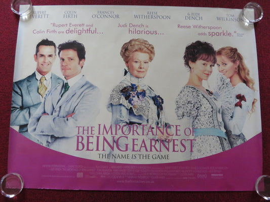 THE IMPORTANCE OF BEING EARNEST UK QUAD ROLLED POSTER RUPERT EVERETT 2002 Rendezvous Cinema Movie posters
