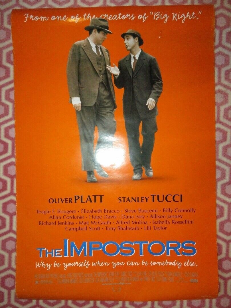 THE IMPOSTORS US ONE SHEET ROLLED POSTER OLIVER PLATT STANLEY TUCCI Movie posters