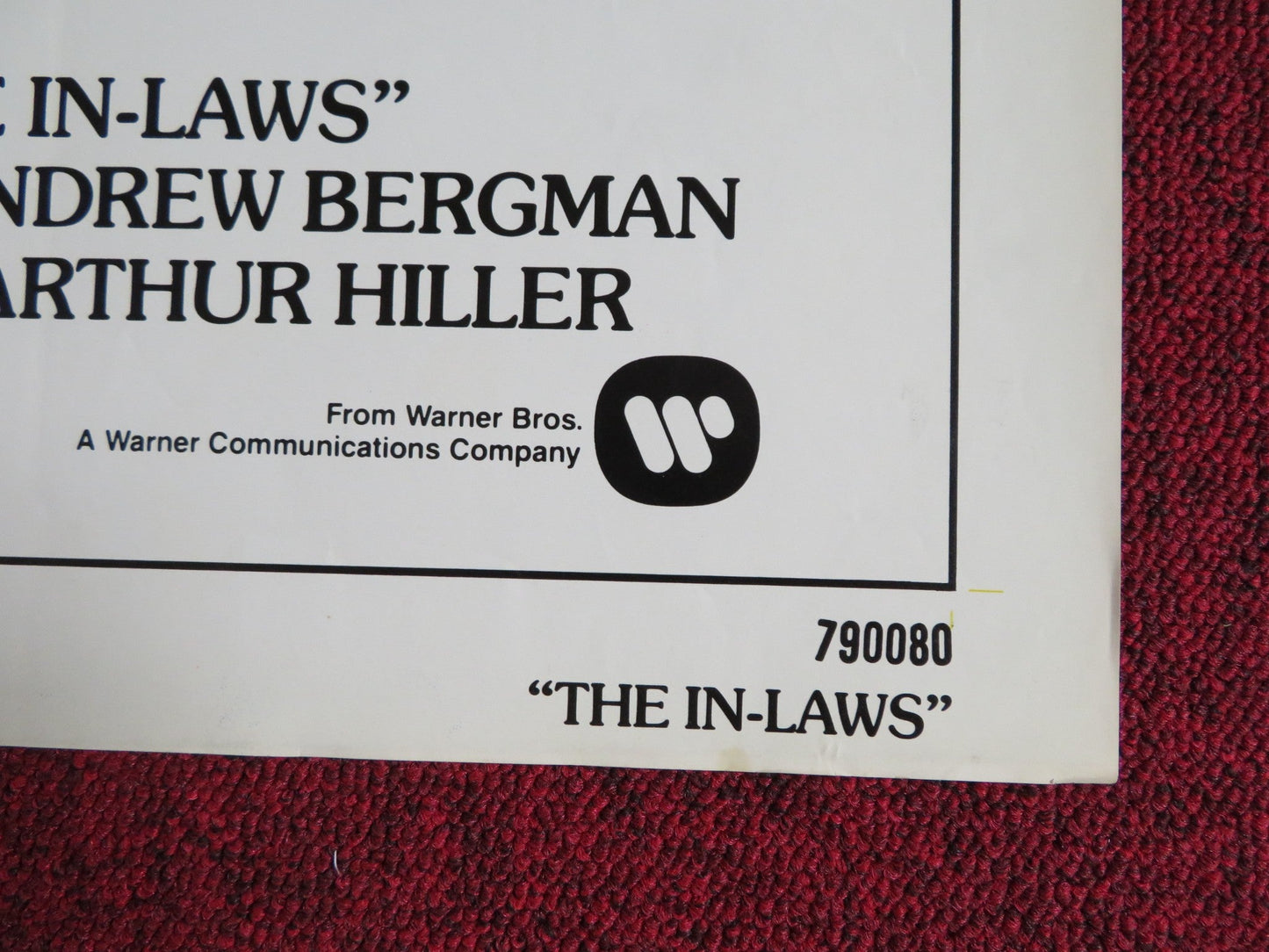 THE IN - LAWS FOLDED US ONE SHEET POSTER PETER FALK ALAN ARKIN 1979 Rendezvous Cinema Movie posters