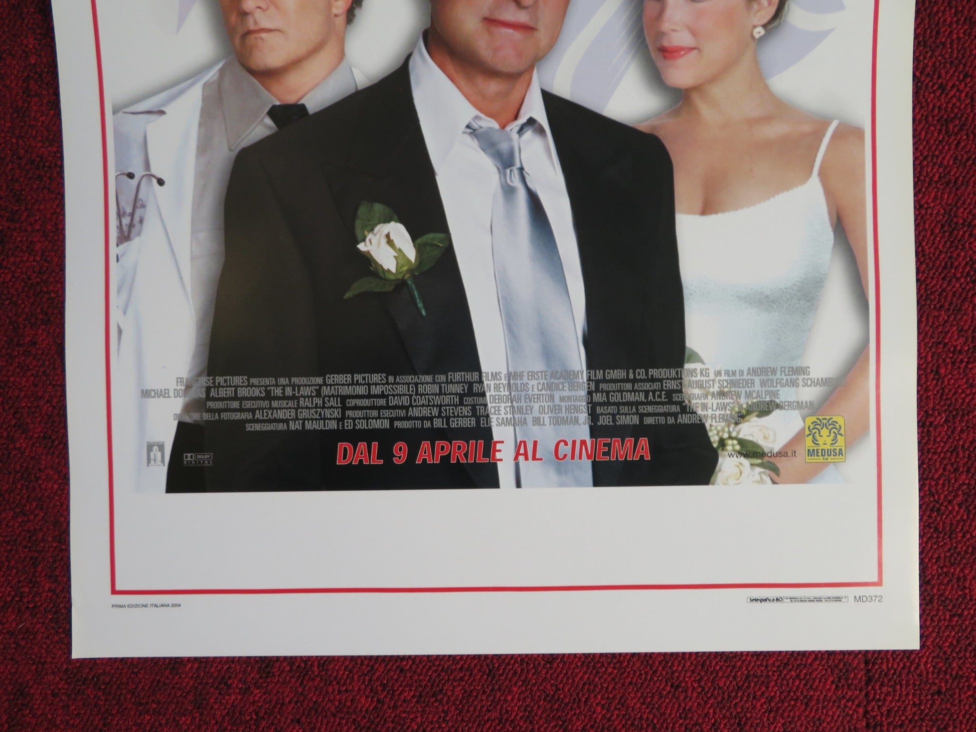 THE IN - LAWS ITALIAN LOCANDINA POSTER MICHAEL DOUGLAS ALBERT BROOKS 2003 Rendezvous Cinema Movie posters