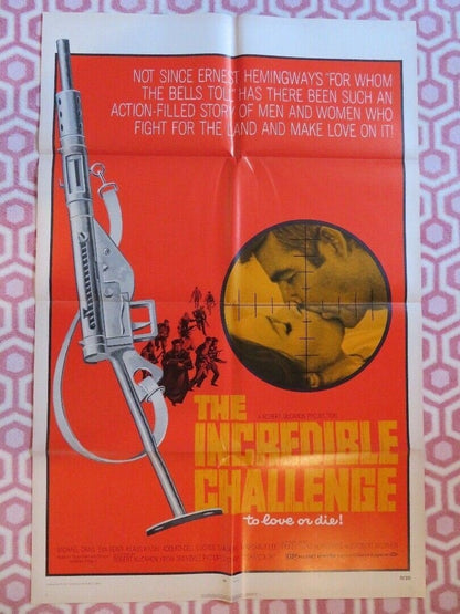 THE INCREDIBLE CHALLENGE ONE SHEET POSTER MICHAEL CRAIG KLAUS KINSKI Movie posters