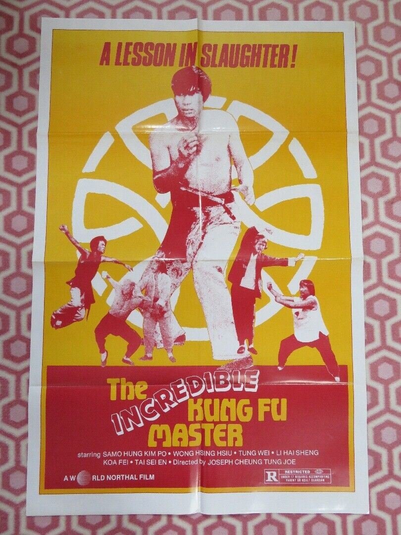THE INCREDIBLE KUNG FU MASTER FOLDED US ONE SHEET POSTER SAMO HUNG KIM PO 1979 - Rendezvous Cinema