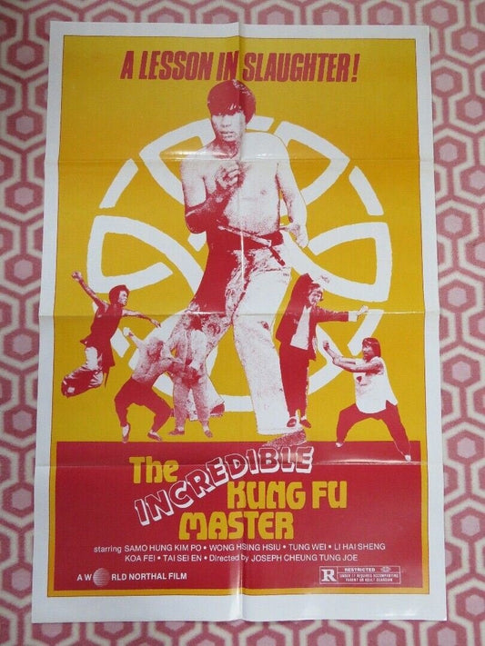 THE INCREDIBLE KUNG FU MASTER FOLDED US ONE SHEET POSTER SAMO HUNG KIM PO 1979 - Rendezvous Cinema