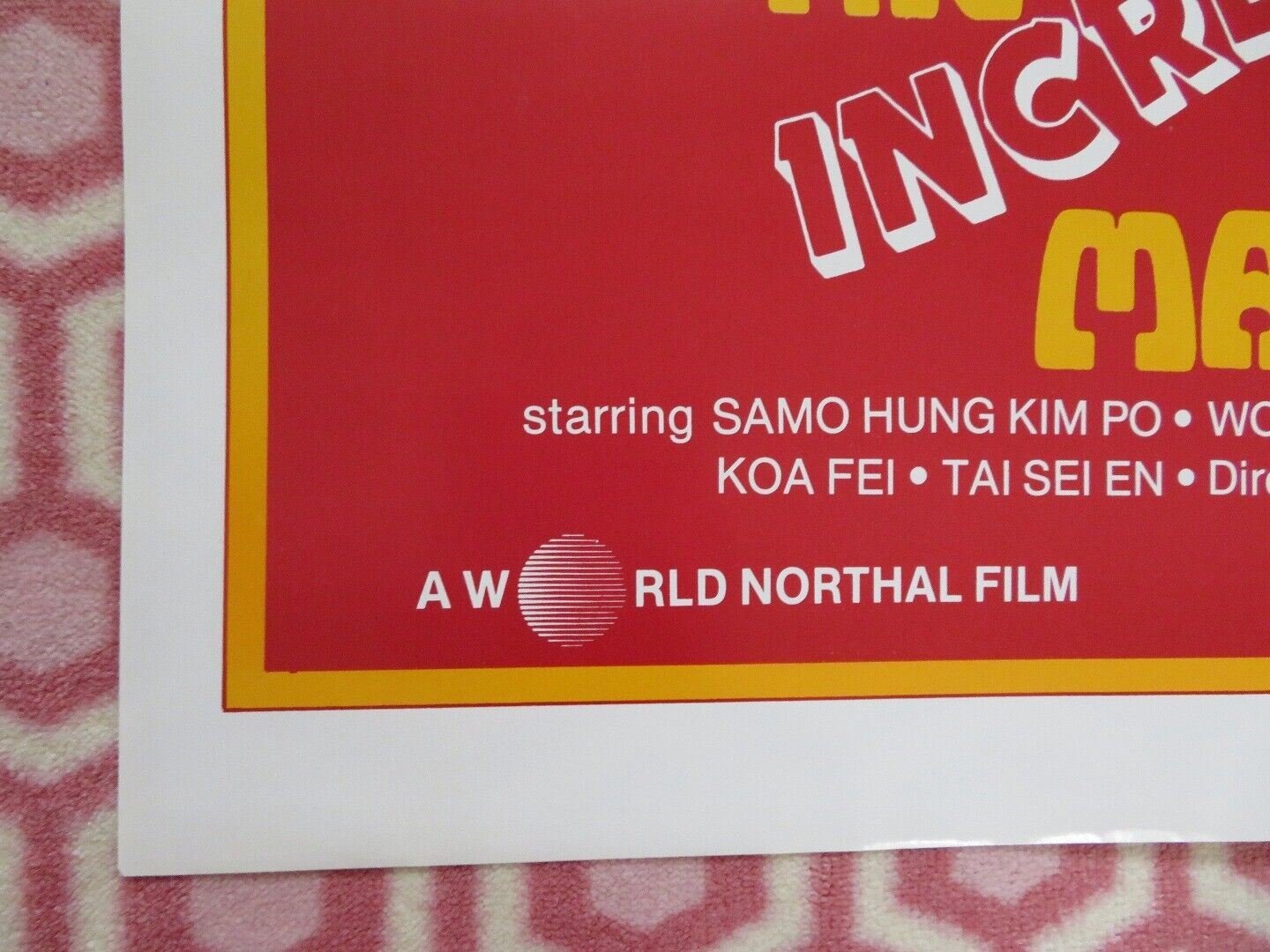 THE INCREDIBLE KUNG FU MASTER FOLDED US ONE SHEET POSTER SAMO HUNG KIM PO 1979 - Rendezvous Cinema