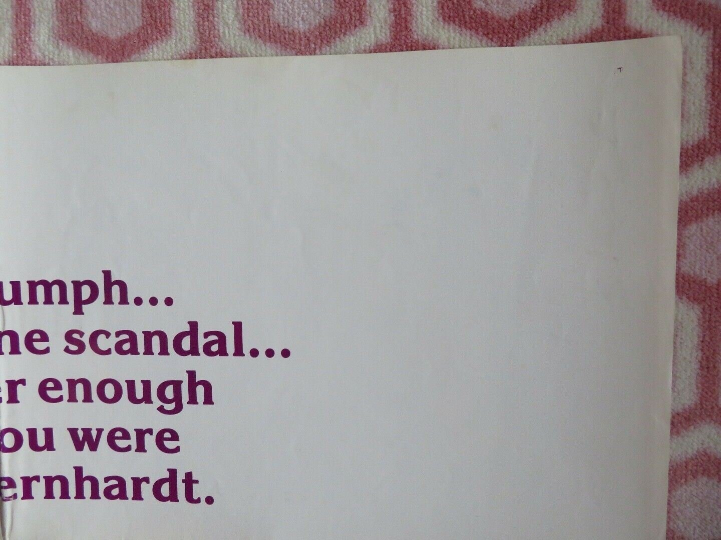 THE INCREDIBLE SARAH US ONE SHEET POSTER GLENDA JACKSON 1976 Movie posters