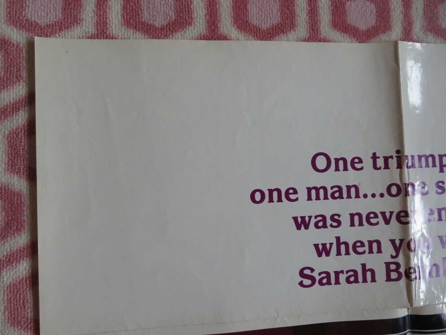 THE INCREDIBLE SARAH US ONE SHEET POSTER GLENDA JACKSON 1976 Movie posters