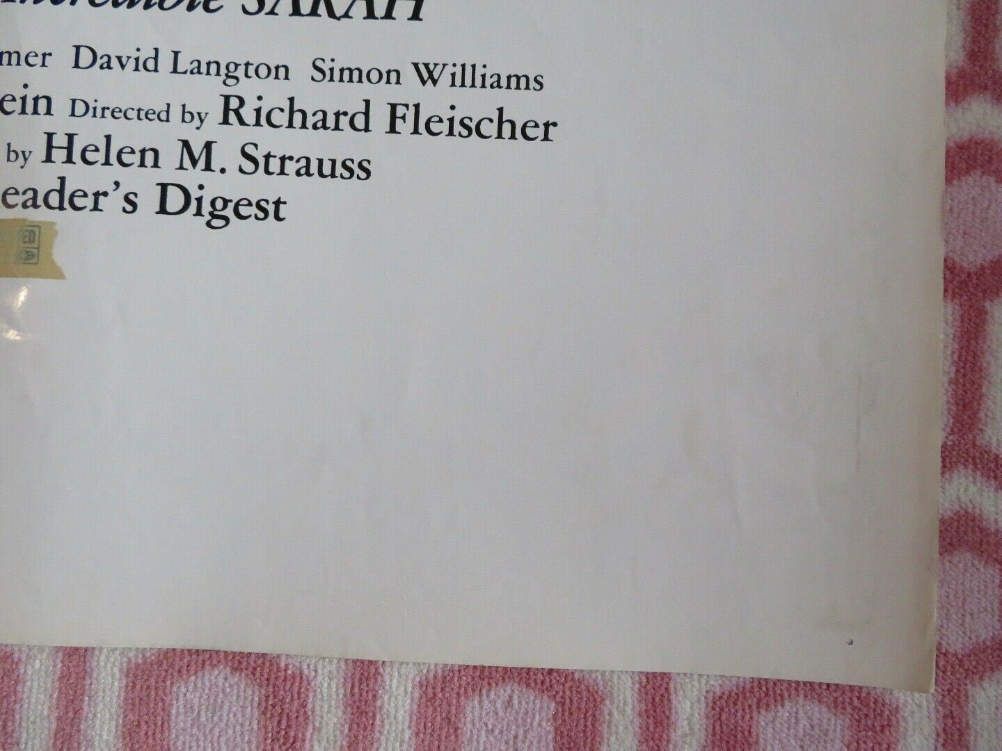 THE INCREDIBLE SARAH US ONE SHEET POSTER GLENDA JACKSON 1976 Movie posters