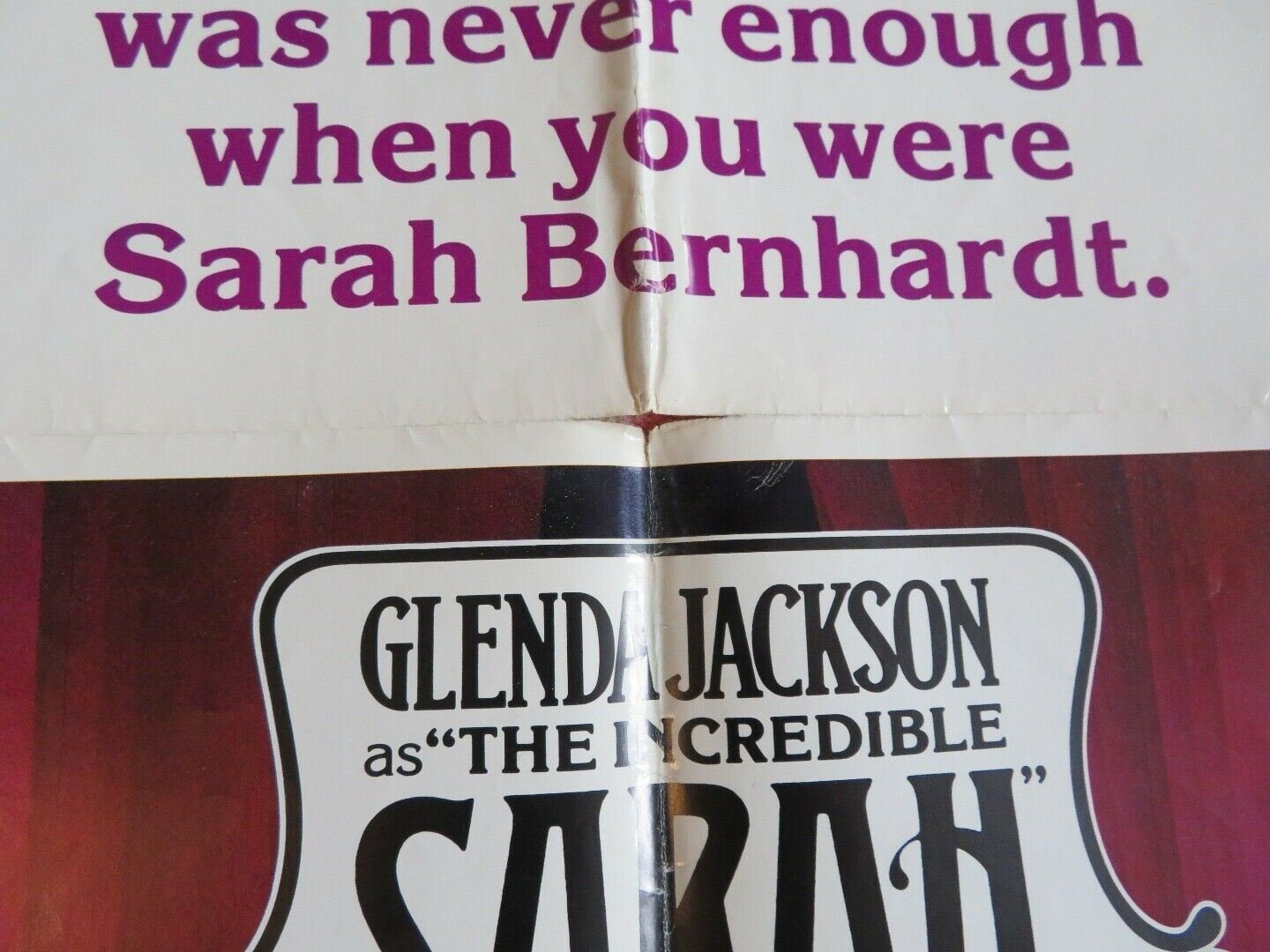 THE INCREDIBLE SARAH US ONE SHEET POSTER GLENDA JACKSON 1976 Movie posters