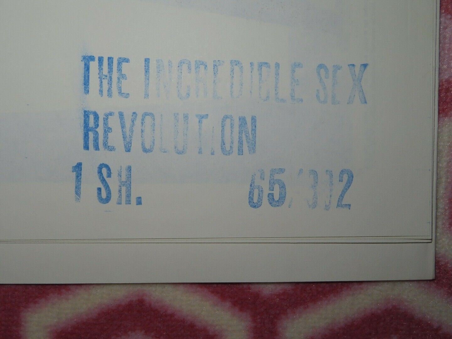 THE INCREDIBLE SEX REVOLUTION US ONE SHEET POSTER DR. GLADDN 1965 - Rendezvous Cinema