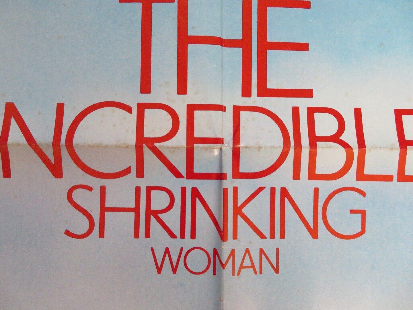 THE INCREDIBLE SHRINKING WOMAN FOLDED US ONE SHEET POSTER CHARLES GRODIN 1980 Movie posters