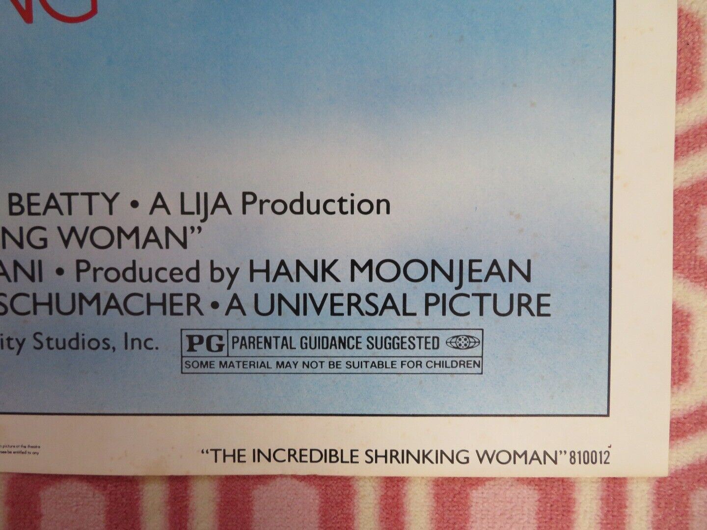 THE INCREDIBLE SHRINKING WOMAN FOLDED US ONE SHEET POSTER CHARLES GRODIN 1980 Movie posters