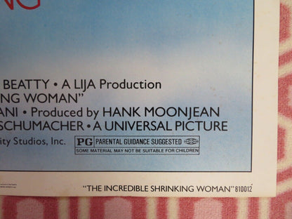 THE INCREDIBLE SHRINKING WOMAN FOLDED US ONE SHEET POSTER CHARLES GRODIN 1980 Movie posters