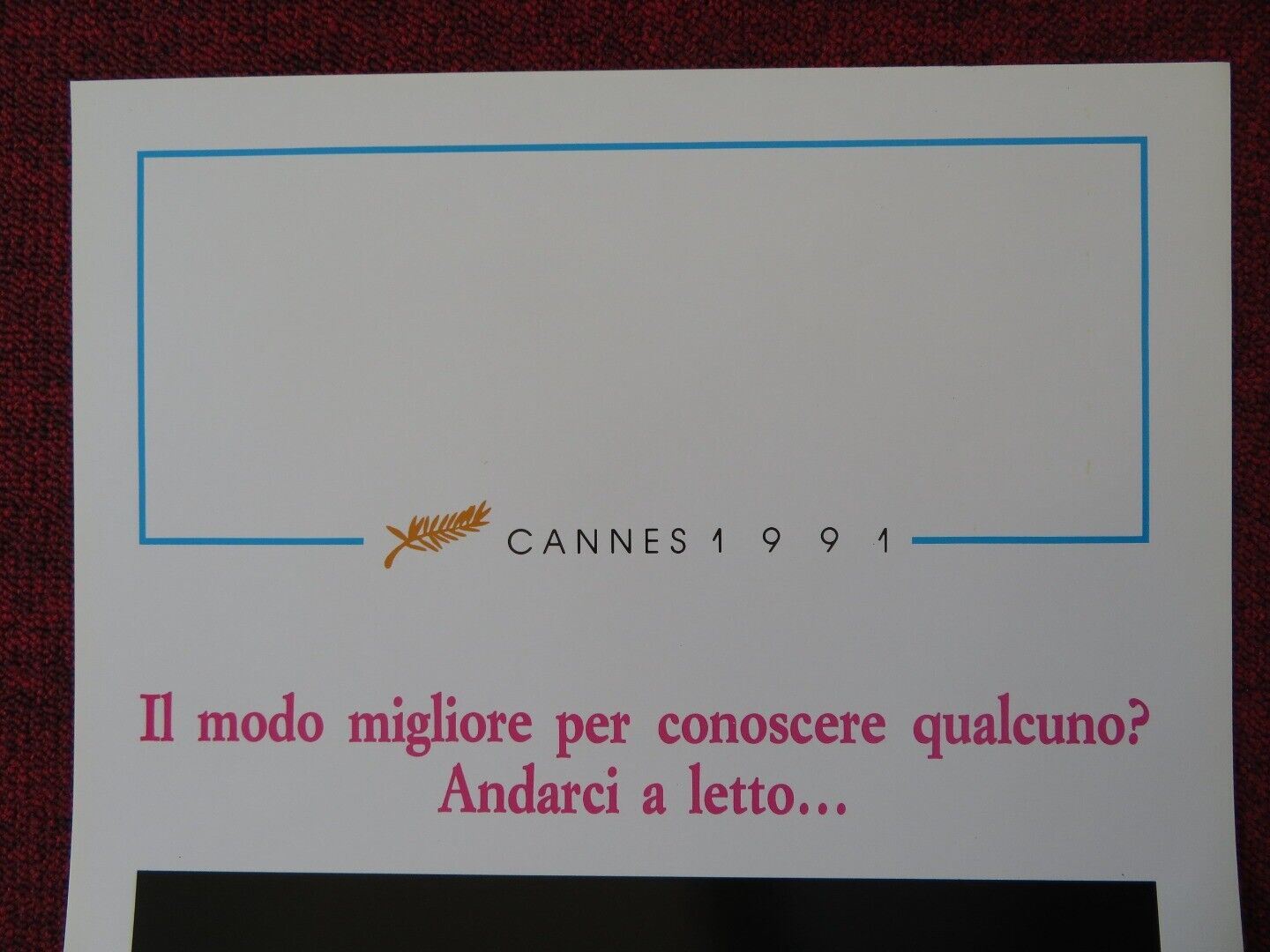 THE INDECENT WOMAN ITALIAN LOCANDINA (27.5"x13") POSTER JOSE WAY 1991 Movie posters