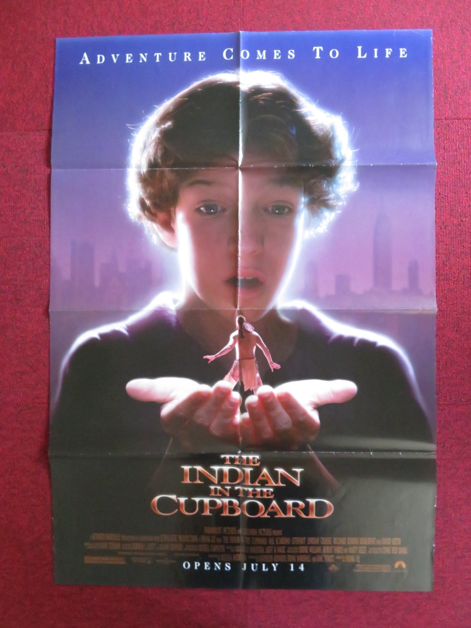 THE INDIAN IN THE CUPBOARD FOLDED US ONE SHEET POSTER HAL SCARDINO LITEFOOT 1995 Rendezvous Cinema Movie posters