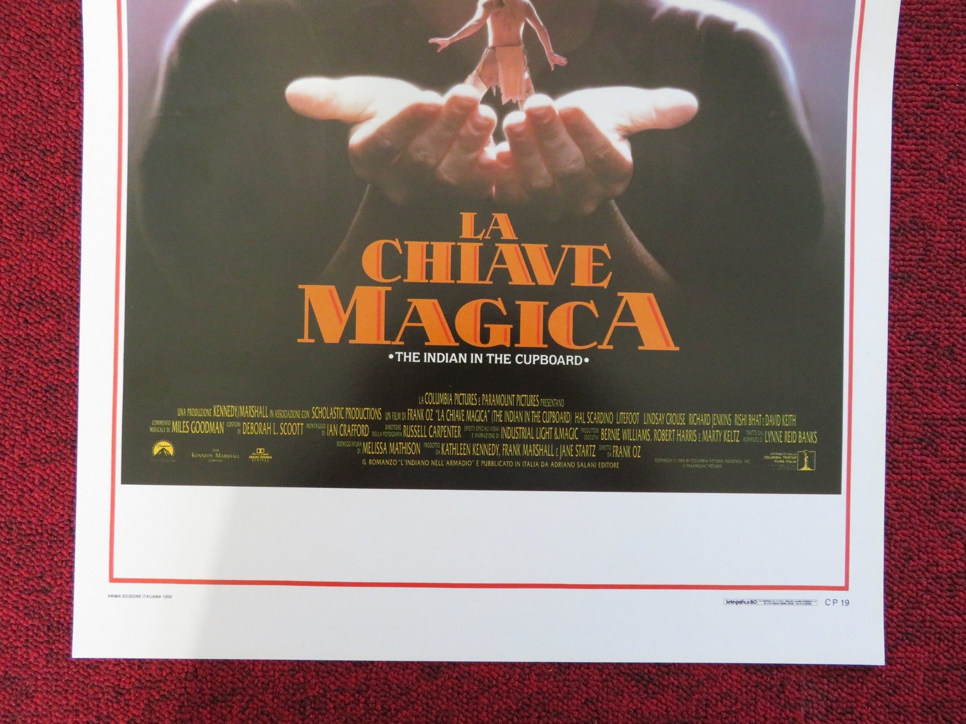 THE INDIAN IN THE CUPBOARD ITALIAN LOCANDINA POSTER HAL SCARDINO LITEFOOT 1996 Rendezvous Cinema Movie posters