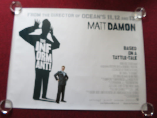 THE INFORMANT! UK QUAD (30"x 40") ROLLED POSTER MATT DAMON 2009 Rendezvous Cinema Movie posters
