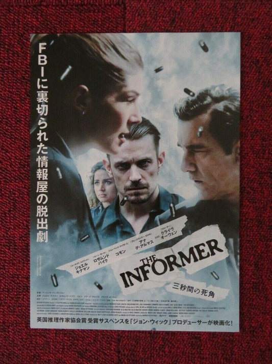 THE INFORMER JAPANESE CHIRASHI (B5) POSTER JOEL KINNAMAN KARMA MEYER 2019 Movie posters