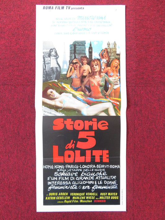 THE INNOCENT ABROAD ITALIAN LOCANDINA POSTER DORIS ARDEN VERONIQUE VENDELL 1975 Rendezvous Cinema Movie posters