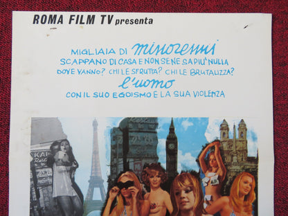 THE INNOCENT ABROAD ITALIAN LOCANDINA POSTER DORIS ARDEN VERONIQUE VENDELL 1975 Rendezvous Cinema Movie posters