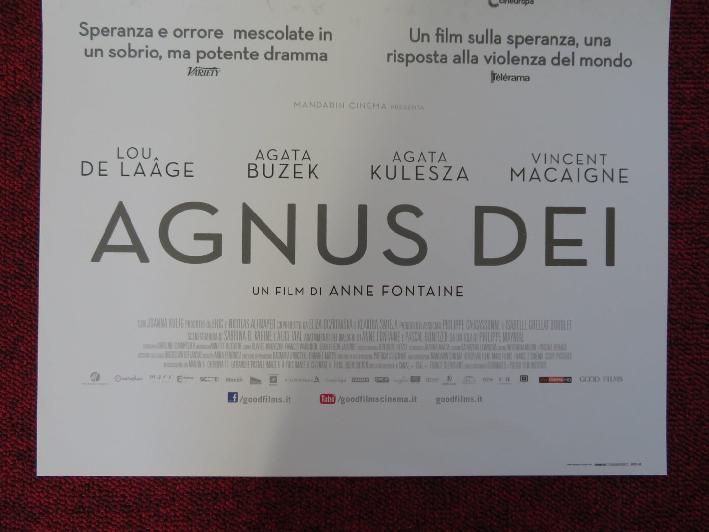 THE INNOCENTS ITALIAN LOCANDINA POSTER LOU DE LAAGE AGATA BUZEK 2016 Rendezvous Cinema Movie posters