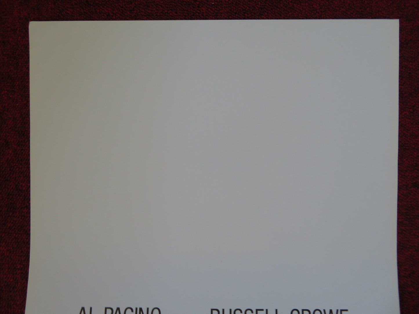 THE INSIDER ITALIAN LOCANDINA (27.5"x13") POSTER AL PACINO RUSSELL CROWE 1999 Rendezvous Cinema Movie posters