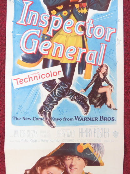 THE INSPECTOR GENERAL US INSERT (14"x 36") POSTER DANNY KAYE WALTER SLEZAK 1950 Rendezvous Cinema Movie posters