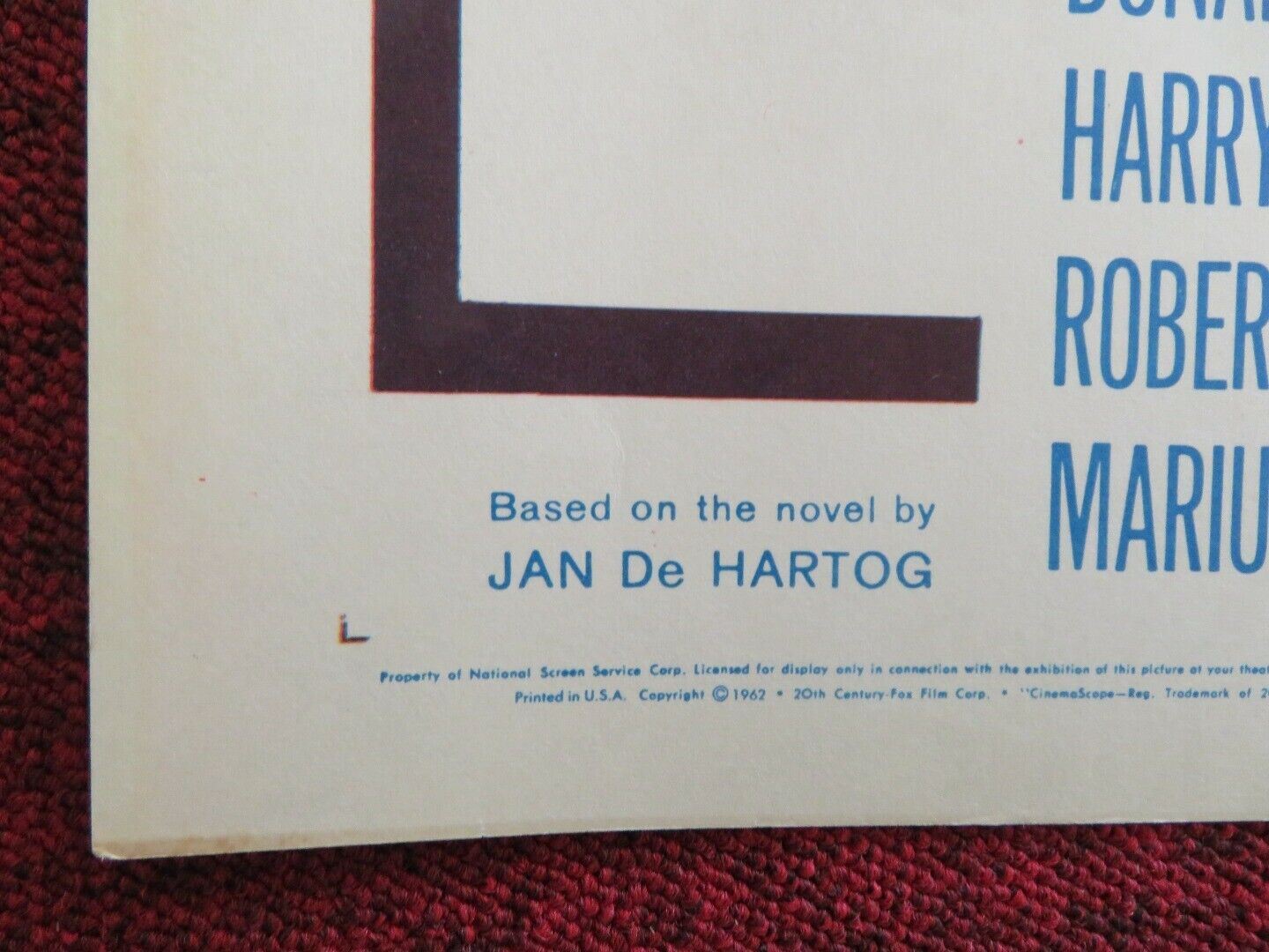 THE INSPECTOR / Lisa US HALF SHEET (22"x 28") POSTER STEPHEN DOLORES 1962 Movie posters