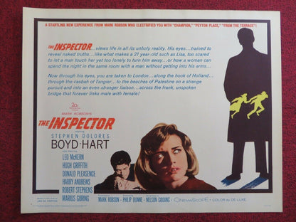 THE INSPECTOR / Lisa US HALF SHEET (22"x 28") POSTER STEPHEN DOLORES 1962 Movie posters