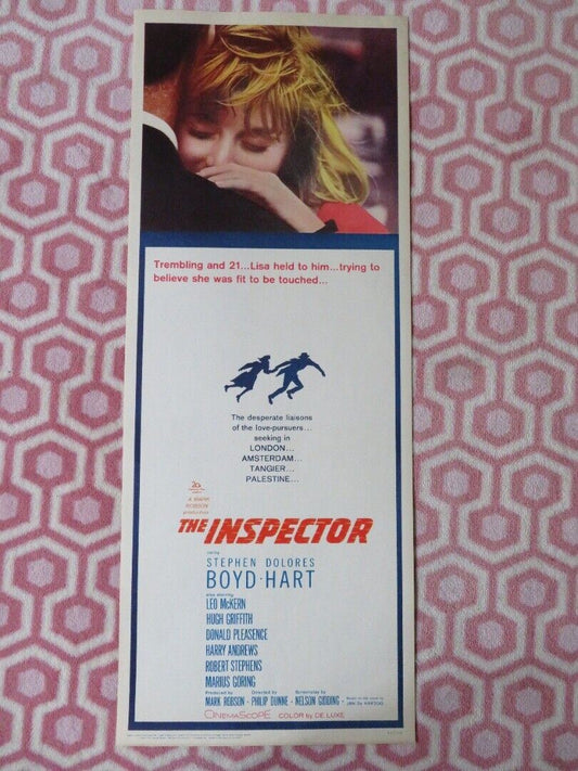 THE INSPECTOR / Lisa US INSERT (14"x 36") POSTER STEPHEN DOLORES BOYD HART 1962 - Rendezvous Cinema