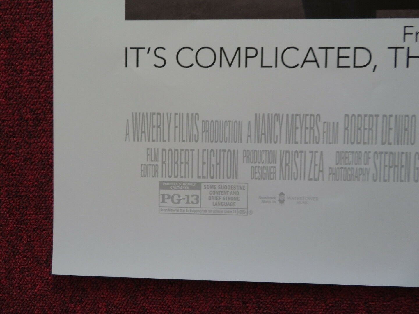 THE INTERN US ONE SHEET ROLLED POSTER DENIRO HATHAWAY 2015 Movie posters