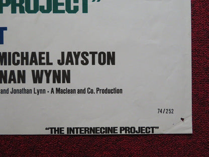 THE INTERNECINE PROJECT FOLDED US ONE SHEET POSTER JAMES COBURN LEE GRANT Movie posters