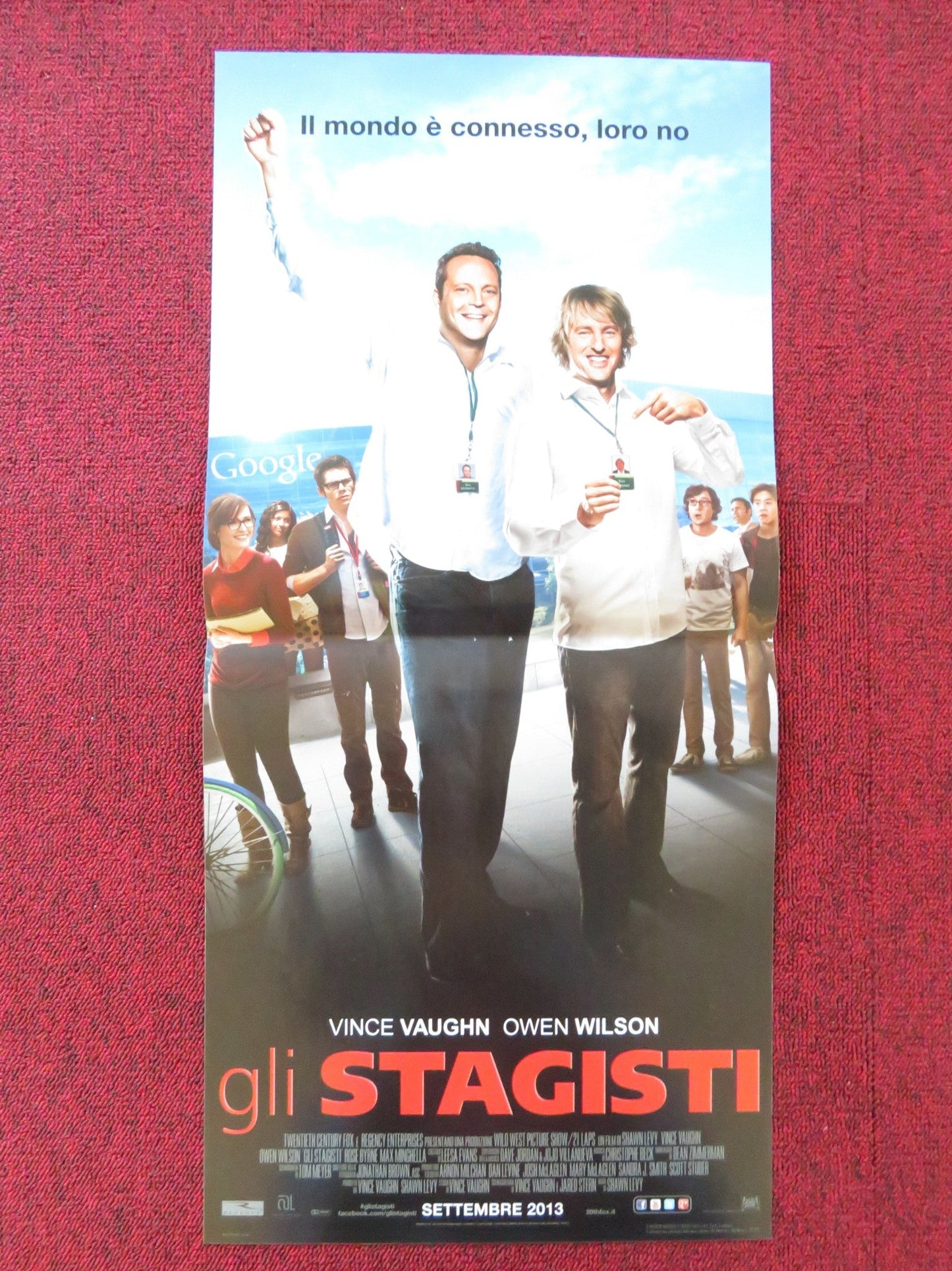 THE INTERNSHIP ITALIAN LOCANDINA POSTER VINVE VAUGHN OWEN WILSON 2013 Rendezvous Cinema Movie posters