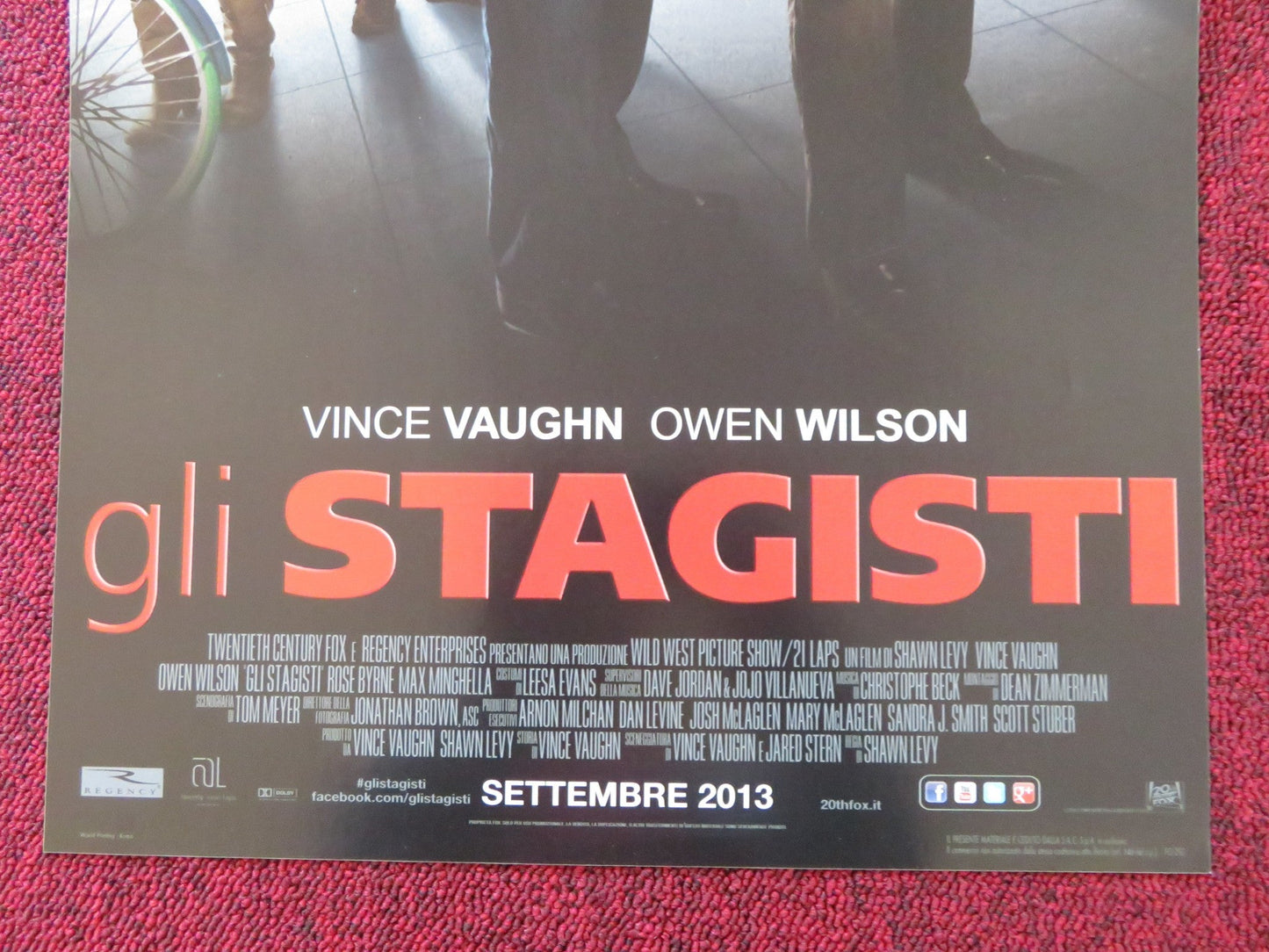 THE INTERNSHIP ITALIAN LOCANDINA POSTER VINVE VAUGHN OWEN WILSON 2013 Rendezvous Cinema Movie posters