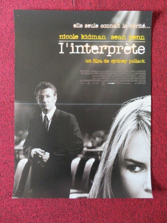 THE INTERPRETER FRENCH (15"x 21") POSTER SEAN PENN NICOLE KIDMAN 2005 - Rendezvous Cinema
