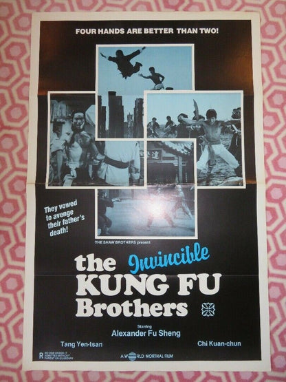THE INVINCIBLE KUNG FU BROTHERS /The Shaolin Avenger US ONE SHEET ROLLED POSTER Movie posters