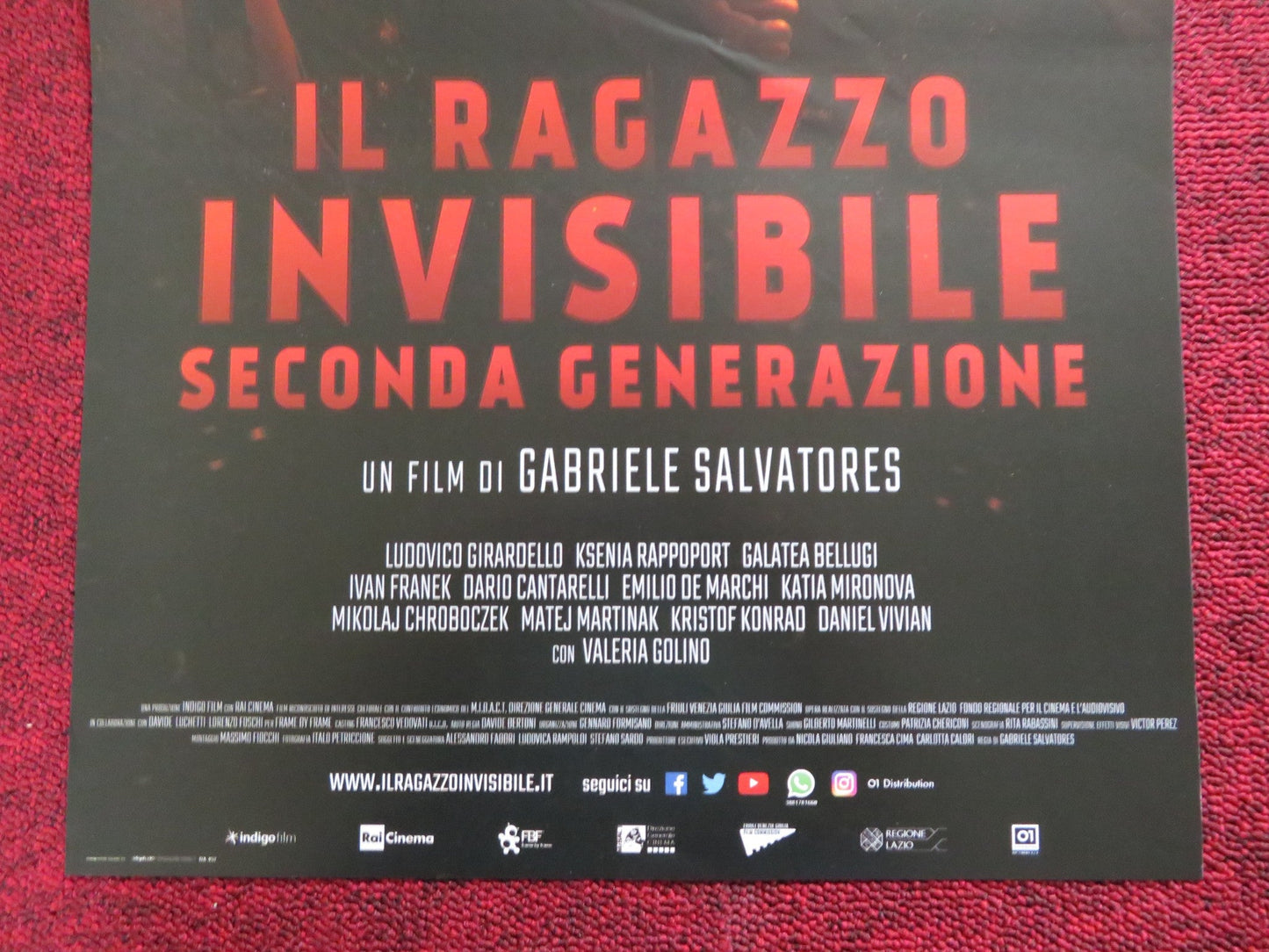 THE INVISIBLE BOY ITALIAN LOCANDINA POSTER LUDOVICO GIRARDELLO V GOLINO 2014 Rendezvous Cinema Movie posters