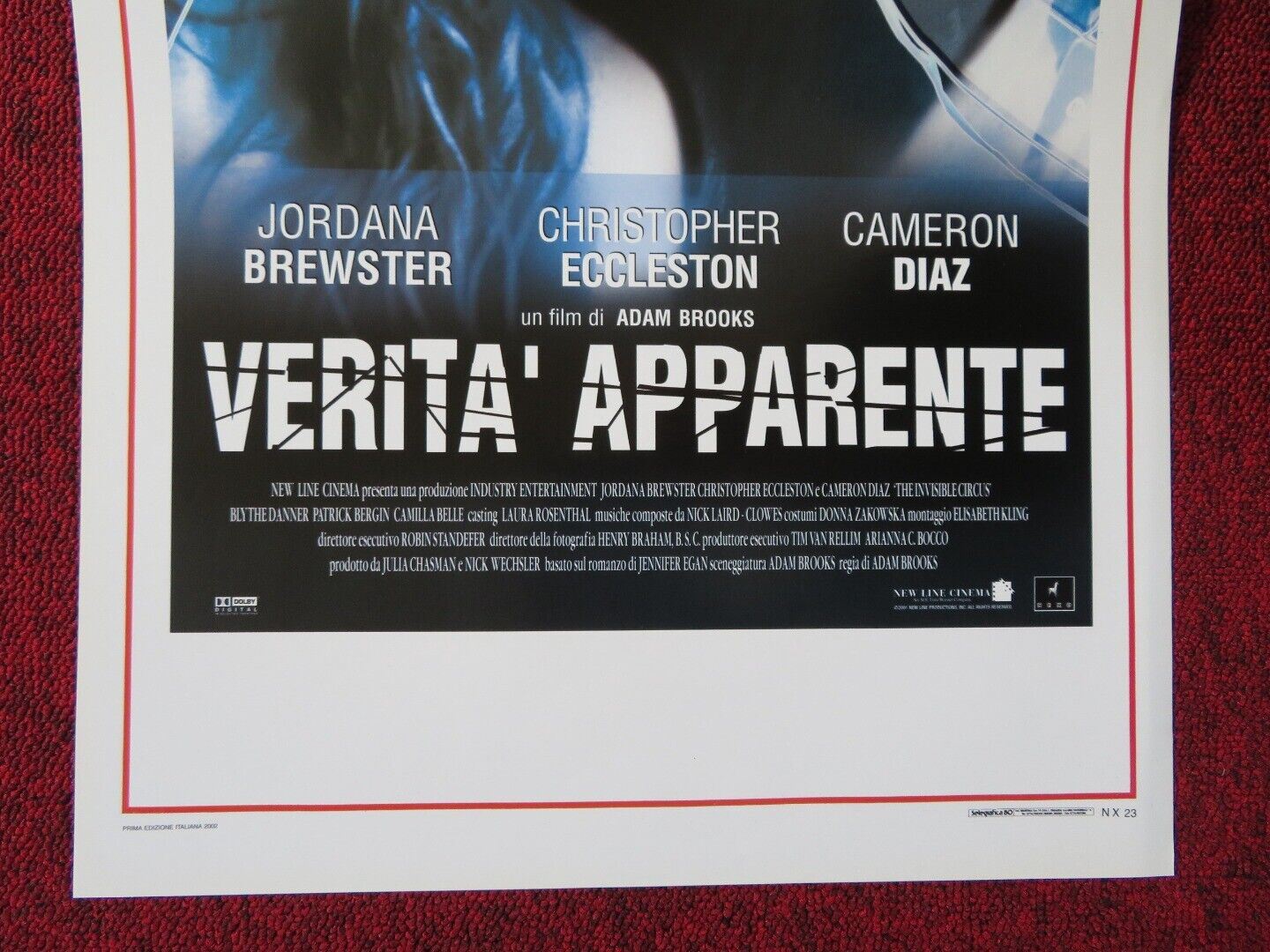 THE INVISIBLE CIRCUS ITALIAN LOCANDINA (27.5"x13") POSTER CAMERON DIAZ 2002 Movie posters