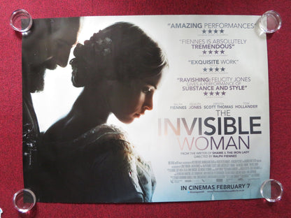THE INVISIBLE WOMAN UK QUAD ROLLED POSTER FELICITY JONES RALPH FIENNES 2013 Rendezvous Cinema Movie posters